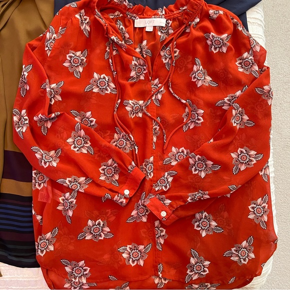 LOT OF 4 LOFT XS/SP Fall Dress Tops - Picture 2 of 5